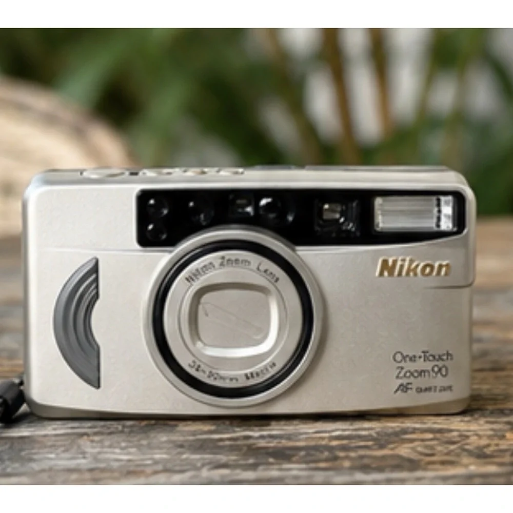 Nikon One Touch Zoom 90 AF Quartz Date 35MM Tested Film Camera In Original Box